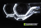 Mobile Preview: LED Angel Eyes Scheinwerfer für BMW 3er F30/F31 Lim./Touring 15-18 chrom dynamisch
